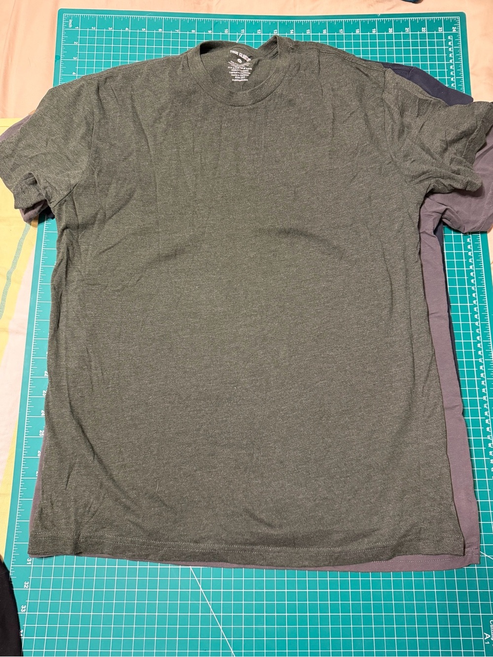 True Classic Men's Crew Neck T-Shirt - Navy, Charcoal, Olive, Brown, Gray - Picture 7 of 7